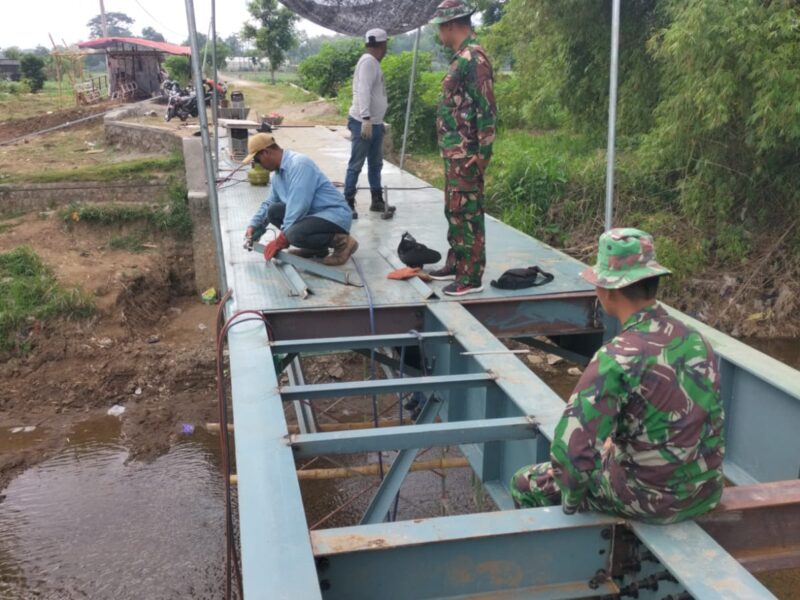 Tiga Jembatan Selesai 100 %, Kodim Ponorogo Kebut 1 Proyek Tersisa