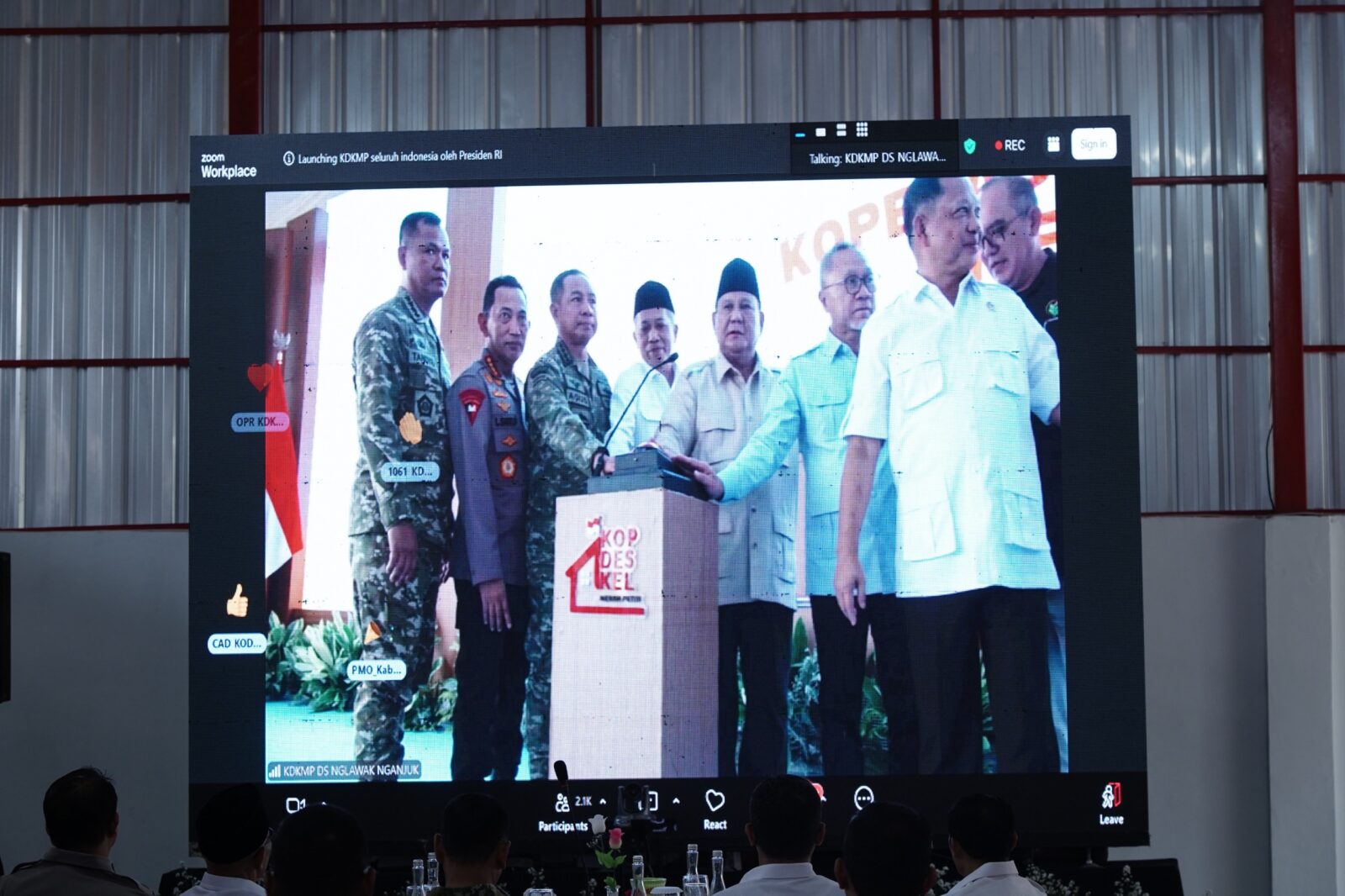 Pangdam III/Slw Hadiri Launching KDKMP Bersama Presiden RI