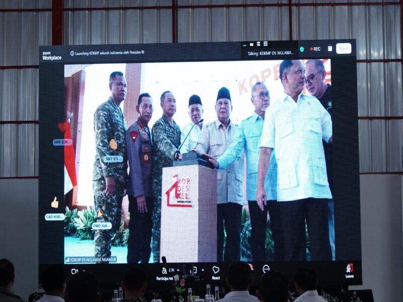 Pangdam III/Slw Hadiri Launching KDKMP Bersama Presiden RI