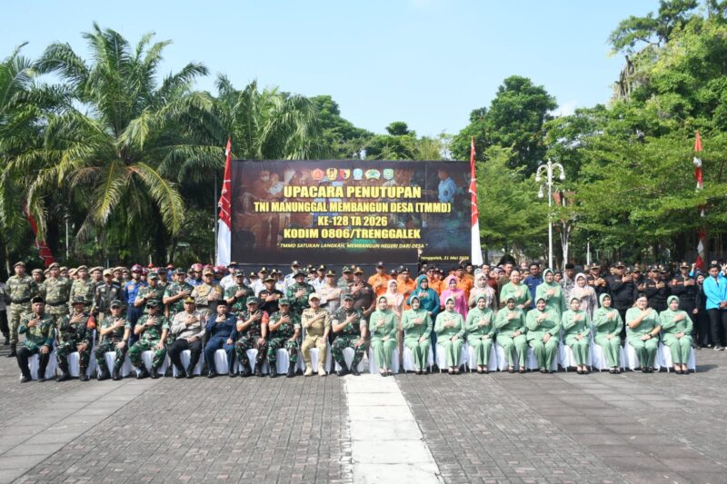 TMMD Ke-128 Trenggalek Sukses, Antusiasme dan Pengorbanan Warga Tuai Pujian