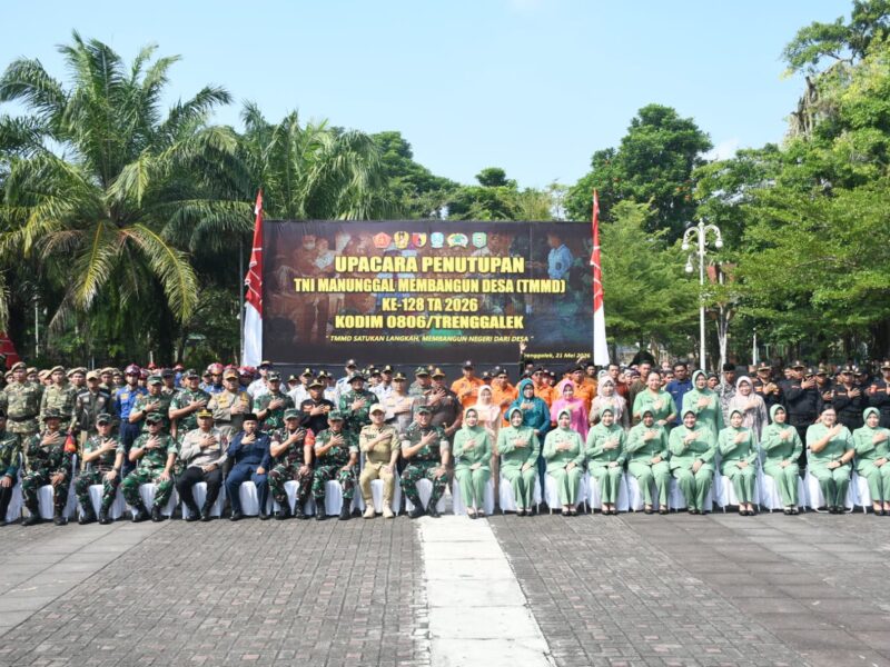 TMMD Ke-128 Trenggalek Sukses, Antusiasme dan Pengorbanan Warga Tuai Pujian