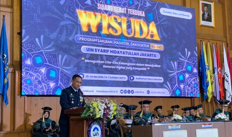Menginspirasi, Kolonel Sus Dr. Muttaqin, M.Ag., Berikan Sambutan Pada Wisuda UIN Syahid Jakarta