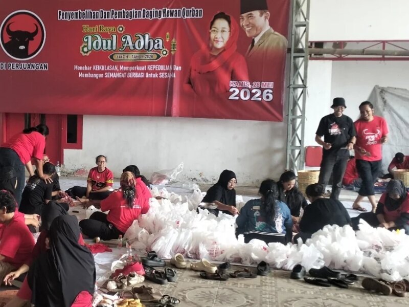 DPC PDIP Kota Malang Salurkan 2500 Paket Daging Kurban ke Masyarakat – Detiktoday.com