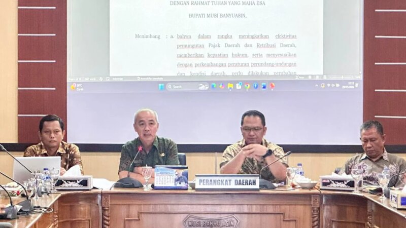 Pemkab dan DPRD Muba Bahas Revisi Perda Pajak dan Retribusi Daerah, Momentum Tingkatkan PAD  – Detiktoday.com