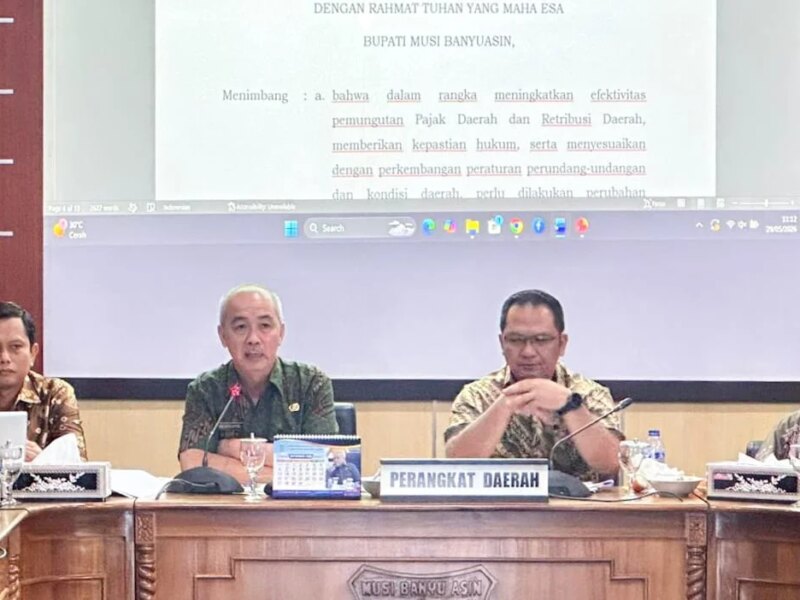 Pemkab dan DPRD Muba Bahas Revisi Perda Pajak dan Retribusi Daerah, Momentum Tingkatkan PAD  – Detiktoday.com