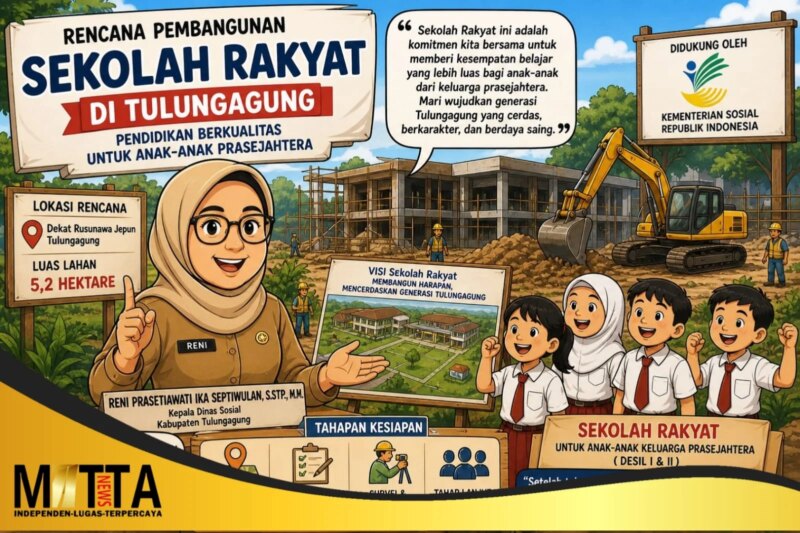 Kemensos Beri Sinyal Persetujuan Sekolah Rakyat di Tulungagung, Lahan 5,2 Hektare Sudah Disiapkan – Detiktoday.com
