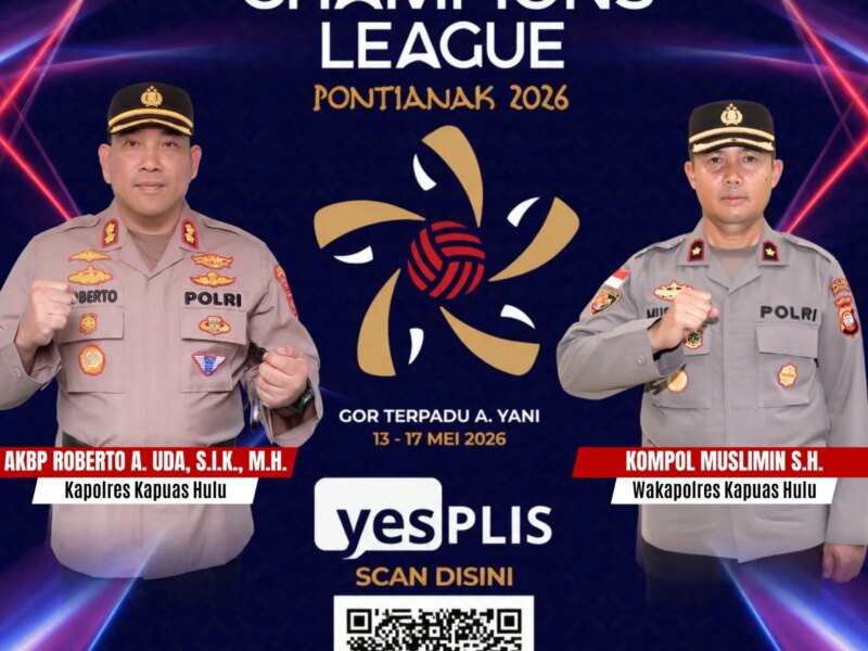 Kalbar Siap Gemparkan Asia! Pontianak Jadi Tuan Rumah AVC Men’s Volleyball Champions League 2026, Polres Kapuas Hulu All Out Dukung – Detiktoday.com