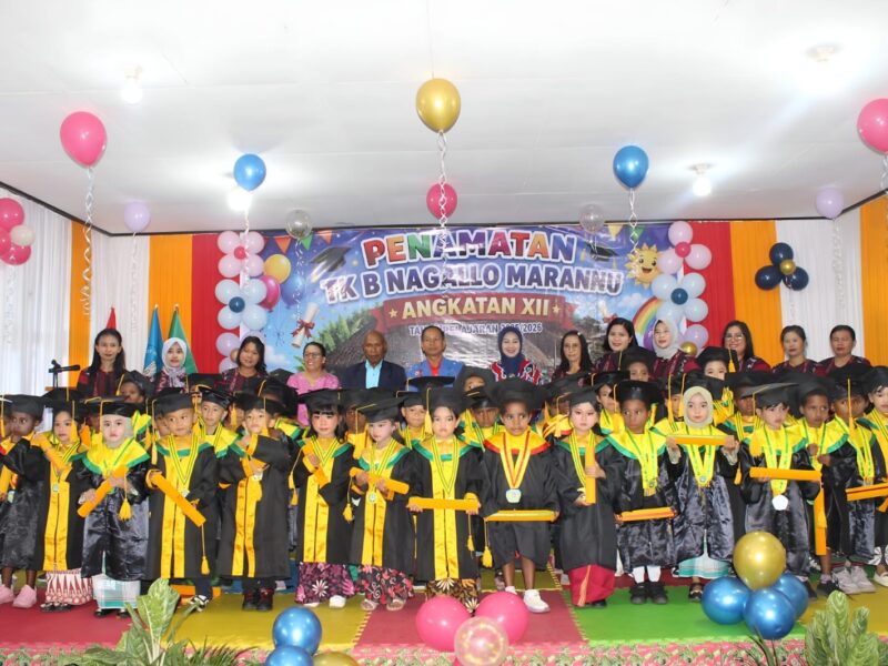 Kodim 1714/PJ dan Ibu Persit Hadiri Penyerahan Serta Penamatan Siswa TK B Nagalo Marannu Angkatan XII Tahun Pelajaran 2025/2026