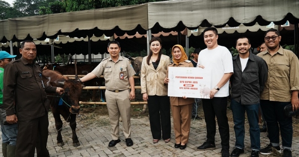 ​HIPMI Jakbar Kurbankan 8 Sapi, Hilda Kusuma Dewi Bangga Pengusaha Muda Peduli Sisi Sosial
