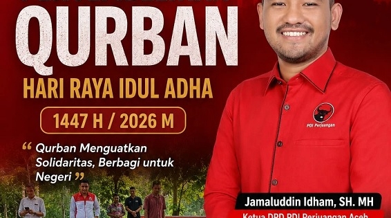 PDI Perjuangan Aceh Sembelih Hewan Kurban, Tanamkan Jiwa Berkorban dan Perkuat Kepedulian