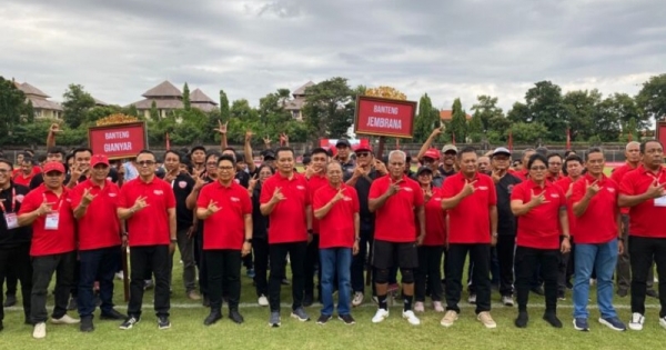 Komarudin Watubun Resmi Buka Turnamen Liga Kampung Soekarno Cup III Provinsi Bali