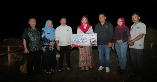 Novita Hardini Boyong CSR BRI 400 Juta untuk Lapangan Budaya Dongko
