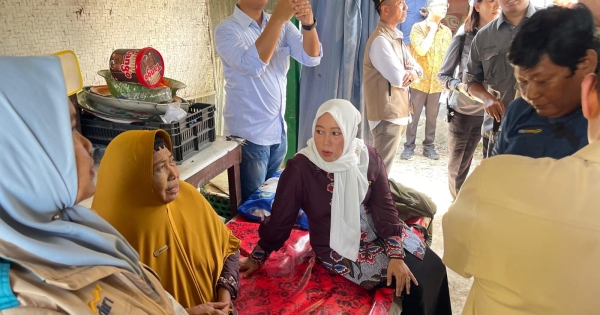 Wujudkan Hunian Layak, Ansari Tinjau Program Bedah Rumah di Bangkalan