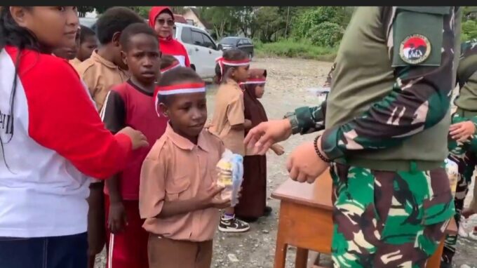 Kegiatan Peringati Hari Lahir Pancasila, Membuat Tawa dan Senyum Kebahagiaan Anak-Anak Papua Kembali Pecah