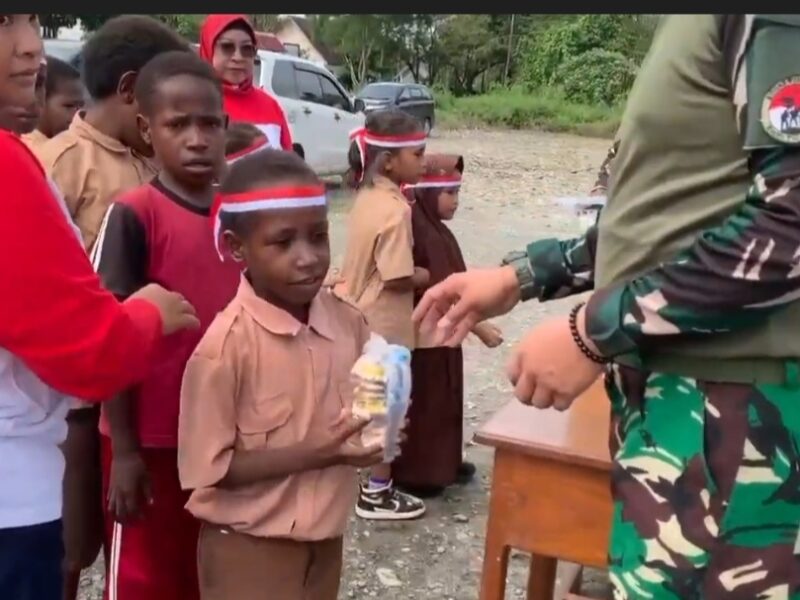 Kegiatan Peringati Hari Lahir Pancasila, Membuat Tawa dan Senyum Kebahagiaan Anak-Anak Papua Kembali Pecah