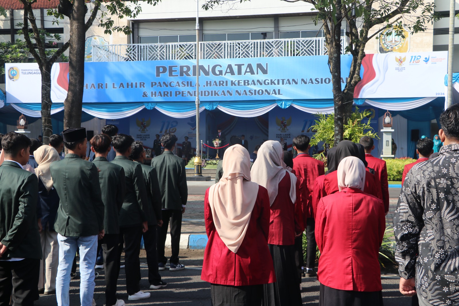 Dandim dan Forkopimda Tulungagung, Ikuti Prosesi Upacara Hari Lahir Pancasila 2026