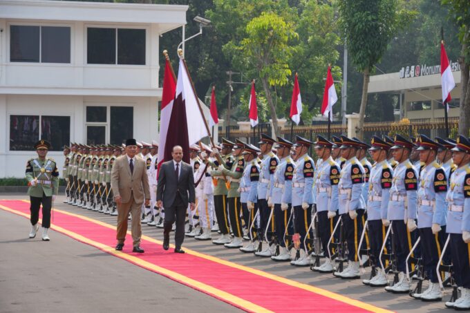 Panglima TNI Dampingi Menhan RI Terima Kunjungan Wakil Perdana Menteri sekaligus Menteri Negara Urusan Pertahanan Qatar