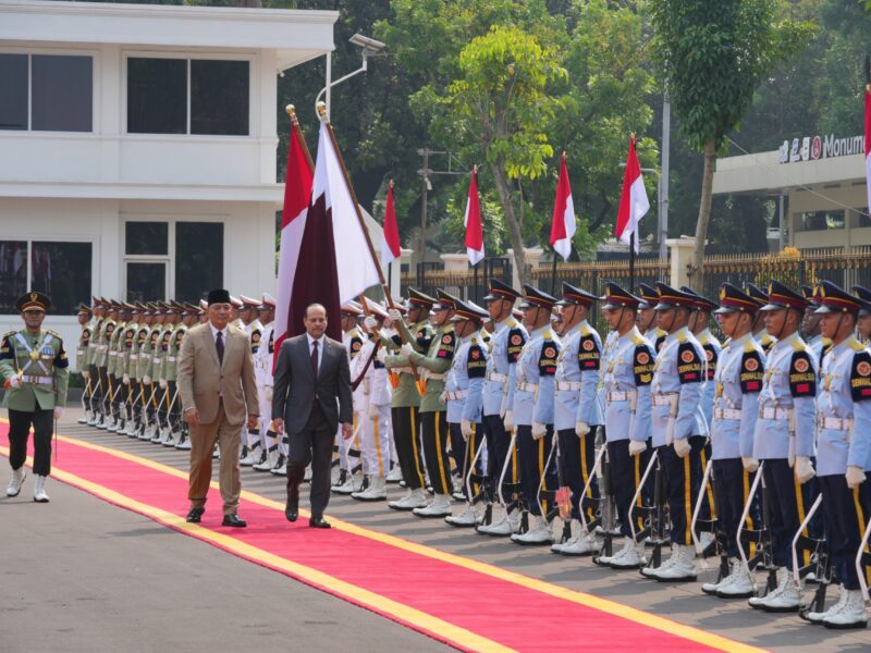 Panglima TNI Dampingi Menhan RI Terima Kunjungan Wakil Perdana Menteri sekaligus Menteri Negara Urusan Pertahanan Qatar