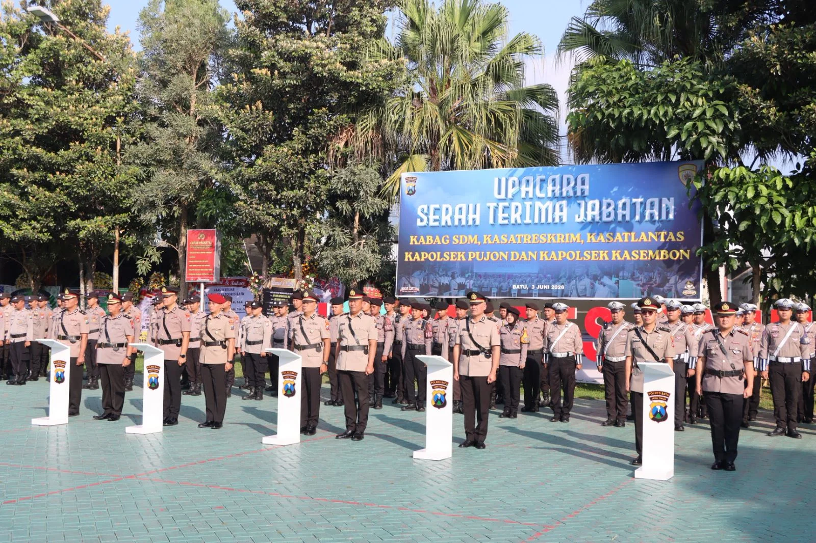 Tiga Pejabat Utama Polres Batu Resmi Berganti, Begini Amanat Kapolres – Detiktoday.com