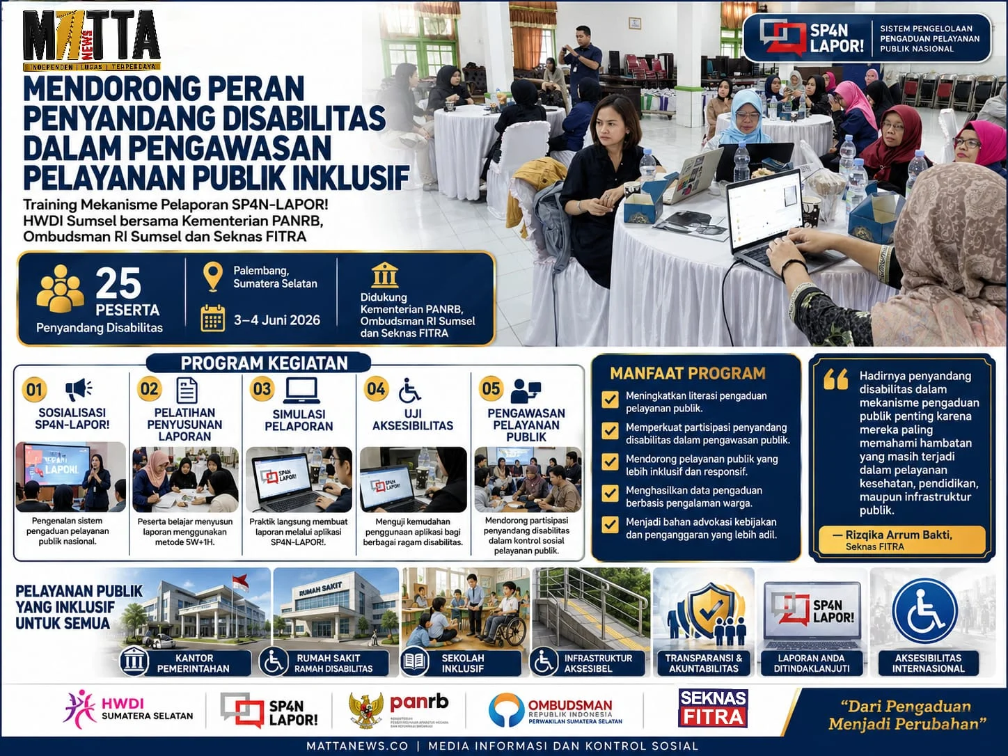 Mendorong Peran Penyandang Disabilitas Dalam Pengawas Pelayanan Publik Inklusi – Detiktoday.com