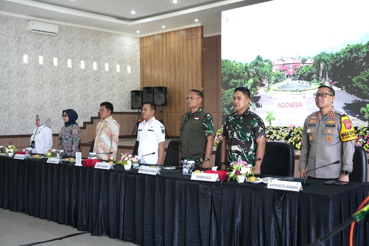 Atasi Sampah dan Limbah, Dandim 0624/Kab. Bandung Gelar Rakor Penanganan Banjir DAS Citarum