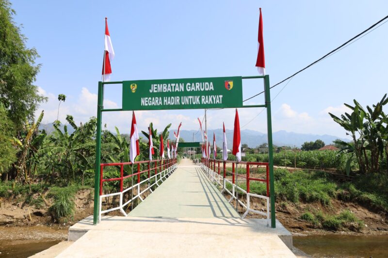 Bertahun Tahun Dinanti, Kini Jembatan Garuda di Ponorogo Berdiri 