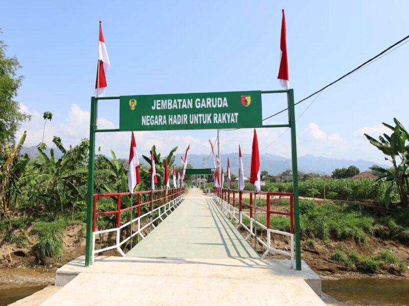 Bertahun Tahun Dinanti, Kini Jembatan Garuda di Ponorogo Berdiri 