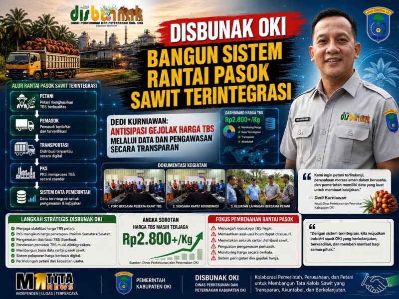 Disbunak OKI Bangun Sistem Rantai Pasok Sawit Terintegrasi – Detiktoday.com