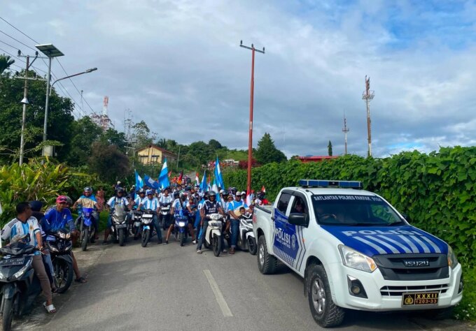 Kapolres Fakfak Perintahkan Puluhan Personil Amankan Pawai Akbar Fifa World Cup 2026  – Detiktoday.com