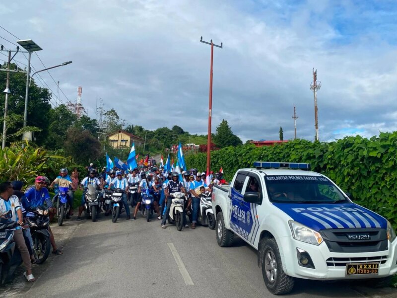 Kapolres Fakfak Perintahkan Puluhan Personil Amankan Pawai Akbar Fifa World Cup 2026  – Detiktoday.com