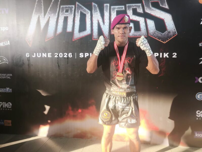 Prajurit Marinir Buktikan Kelasnya, Praka Erwin Simangunsong Juara Kickstriking Byon Madness Volume 4