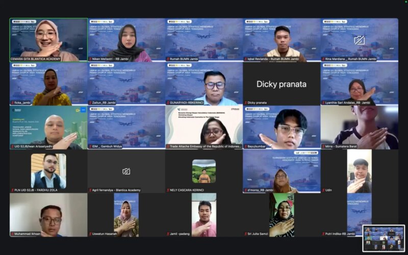 PLN UID S2JB Melalui Rumah BUMN Jambi Bekali Ratusan UMKM Menembus Pasar Global dari Ruang Virtual – Detiktoday.com