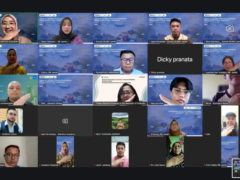 PLN UID S2JB Melalui Rumah BUMN Jambi Bekali Ratusan UMKM Menembus Pasar Global dari Ruang Virtual – Detiktoday.com