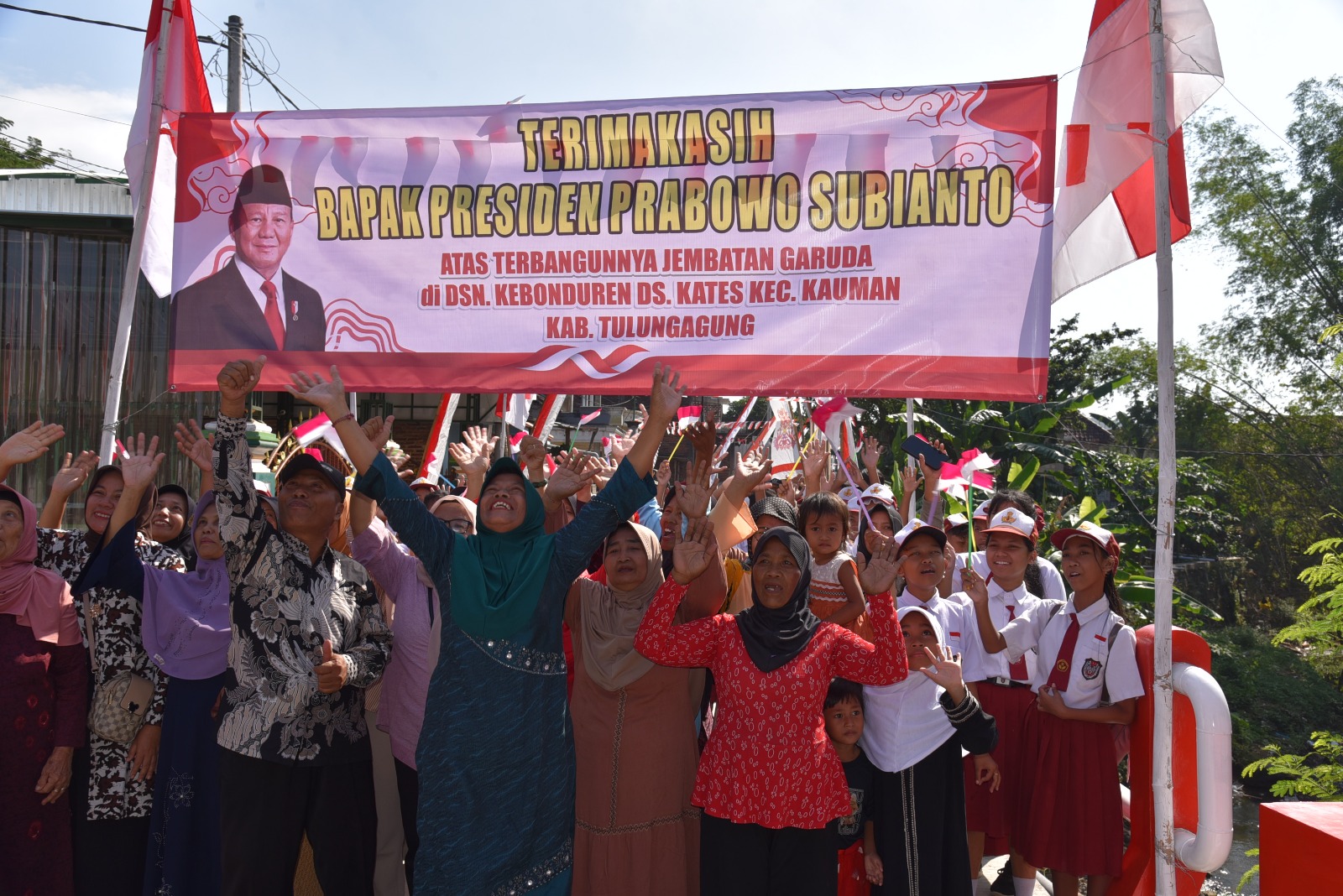 Resmikan Jembatan Garuda, Dandim Tulungagung: Program Presiden Prabowo, Harus Dijaga dan Dimanfaatkan Sebaik-baiknya