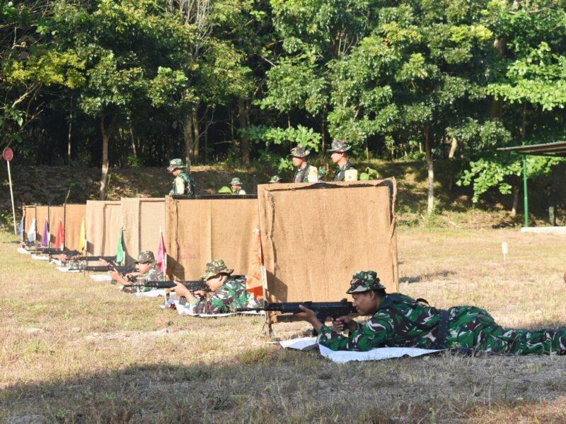 Peningkatan Hasil Jadi, Indikator Keberhasilan Latihan Menembak Korem 081/DSJ