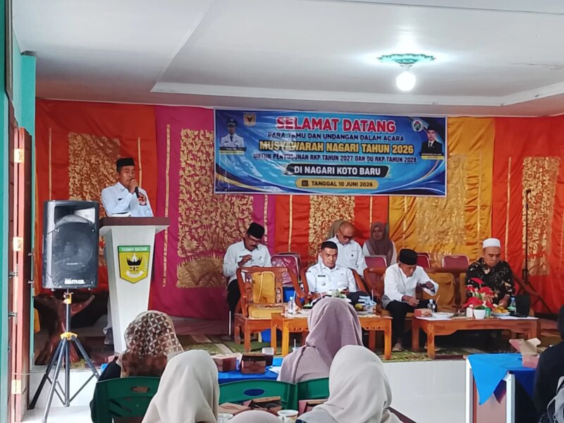 Penyusunan RKP 2027 Dan DU-RKP 2028 Di Nagari Koto Baru Minim Dihadiri OPD – Detiktoday.com