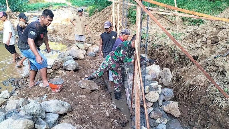 Jembatan Perintis Garuda Tahap V Dibangun Kodim Ponorogo, Berikut Progres Yang Dicapai