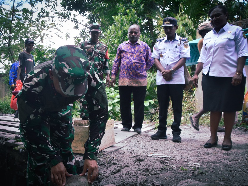 Perkuat Konektivitas Wilayah, Kodim 1710/Mimika Ground Breaking 6 Jembatan Garuda