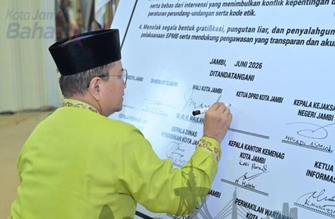 Wali Kota Jambi Pimpin Penandatanganan Komitmen SPMB 2026, Tegaskan Sekolah Gratis dan Bebas Gratifikasi – Detiktoday.com