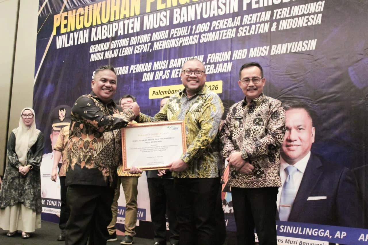 Kanwil BPJS-TK Sumbagsel Nobatkan Disnakertrans Muba Pelopor program Jaminan Sosial Ketenagakerjaan – Detiktoday.com