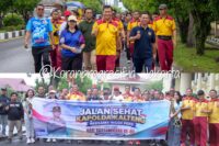Kapolda Kalteng Gelar Jalan Sehat Bersama Insan Pers