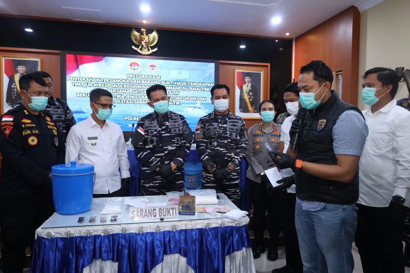 TNI AL Gagalkan Penyelundupan Sabu dan Ekstasi dari Malaysia, Selamatkan 12 Ribu Generasi Muda