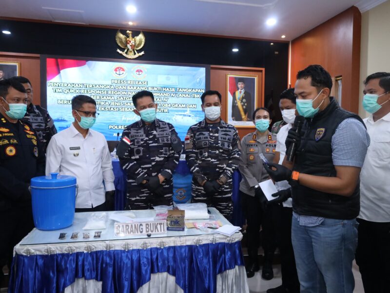 TNI AL Gagalkan Penyelundupan Sabu dan Ekstasi dari Malaysia, Selamatkan 12 Ribu Generasi Muda