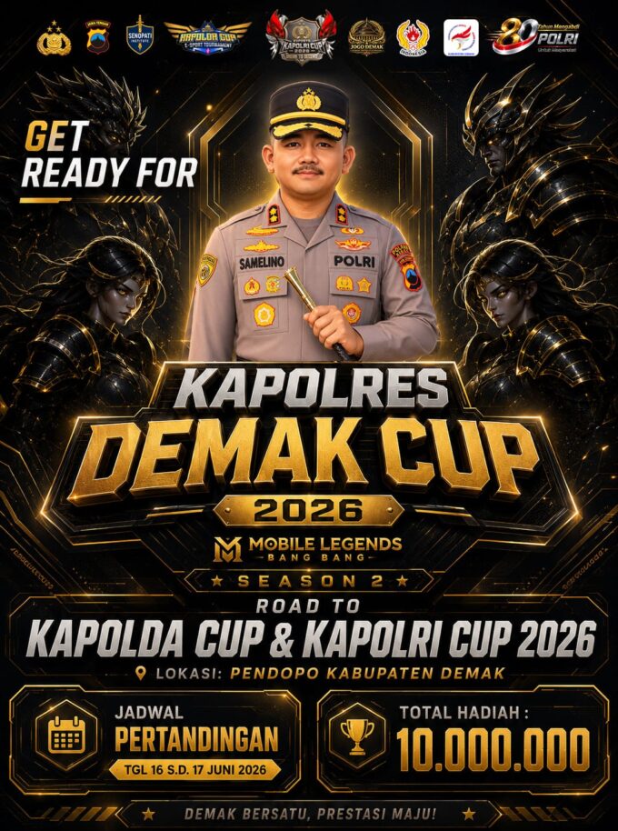 Kapolres Demak Cup 2026 Season 2, Jadi Ajang Pembinaan Atlet E-Sport Muda