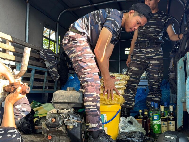 TNI AL GAGALKAN PENYELUNDUPAN SIANIDA DAN BARANG ILEGAL LINTAS NEGARA DI SULAWESI UTARA