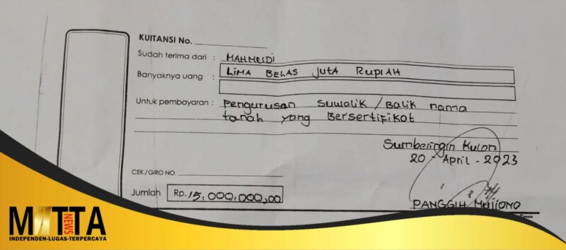 Heboh di Tulungagung, Pengurusan Sertifikat Mandek 3 Tahun, Kades Akui Terima Uang Rp15 Juta Pengurusan Sertifikat tapi Belum Pernah Ajukan ke BPN