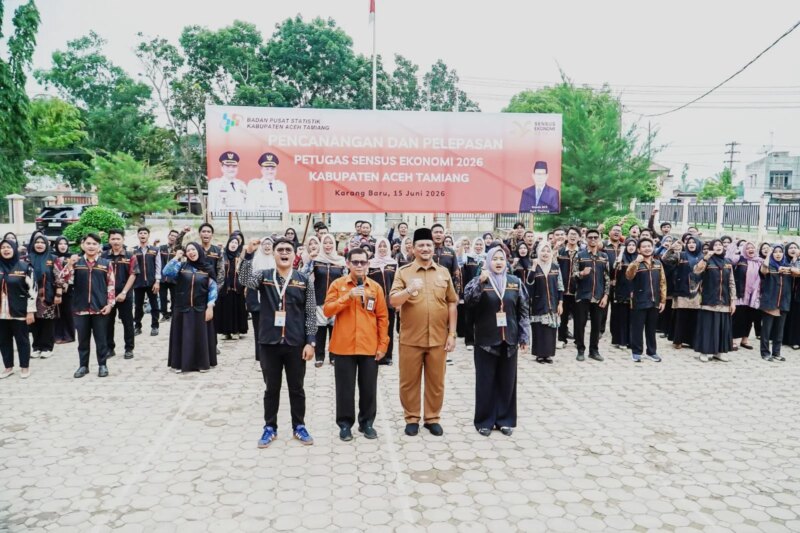 273 Petugas Sensus Ekonomi 2026 di Lepas Bupati Aceh Tamiang – Detiktoday.com