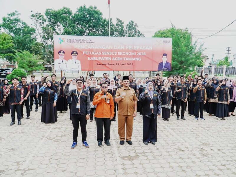 273 Petugas Sensus Ekonomi 2026 di Lepas Bupati Aceh Tamiang – Detiktoday.com
