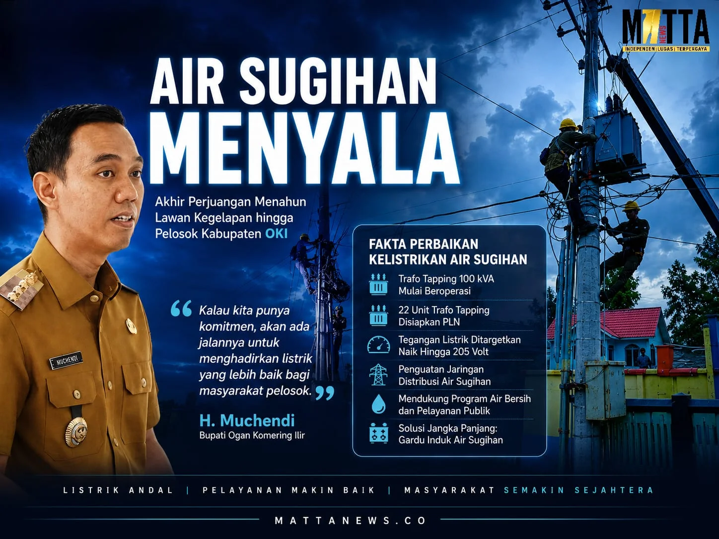Akhir Kegelapan Air Sugihan Menyala – Detiktoday.com