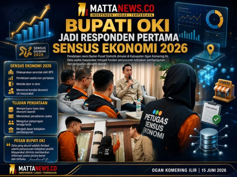 Bupati OKI Jadi Responden Pertama Sensus Ekonomi 2026 – Detiktoday.com